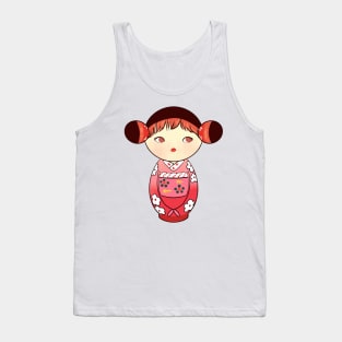 Cute kokeshi doll Tank Top